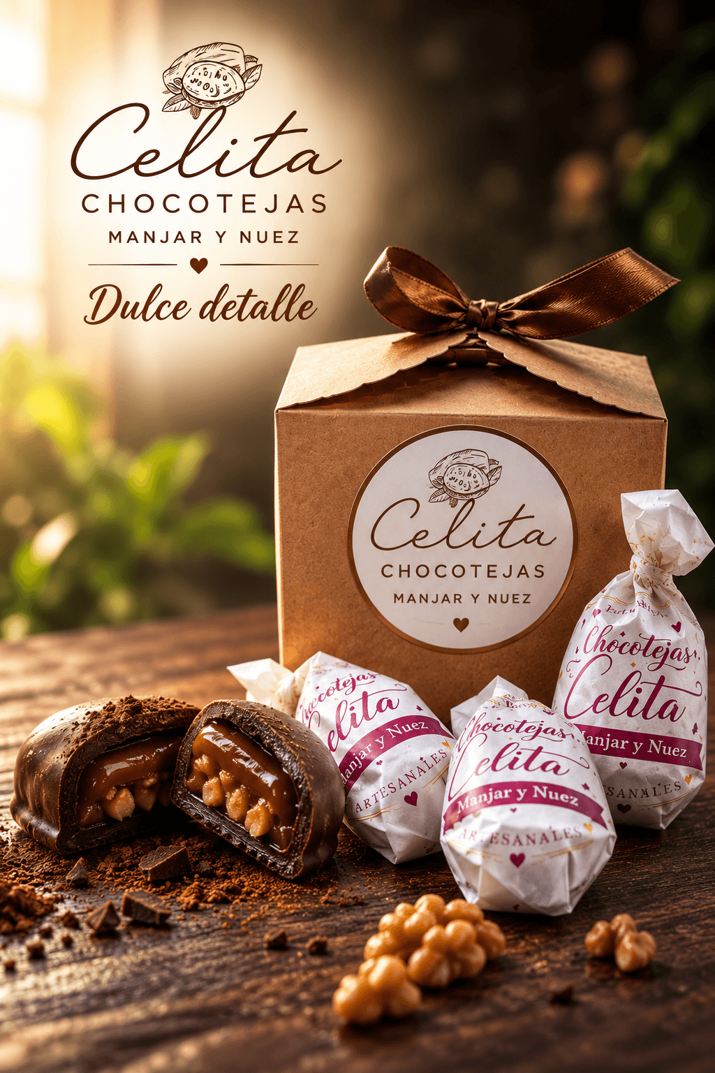 Chocotejas Celita - Manjar y Nuez